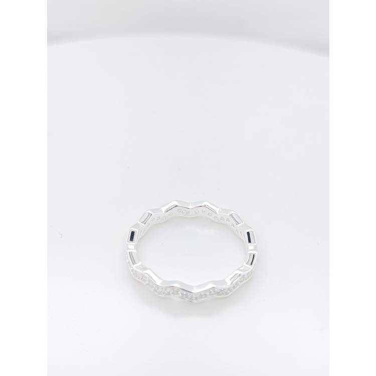 Revere sterling silver zig zag ring medium, UK version