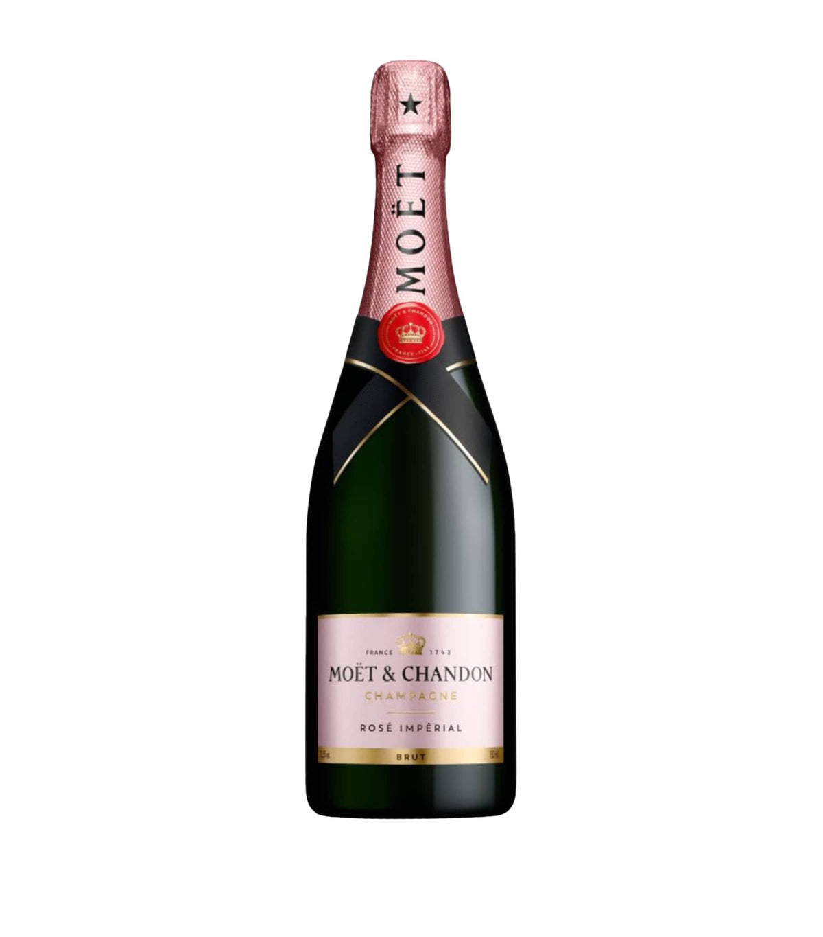 Moët & Chandon Rosé Impérial Non-Vintage Champagne 75cl, imported from the UK