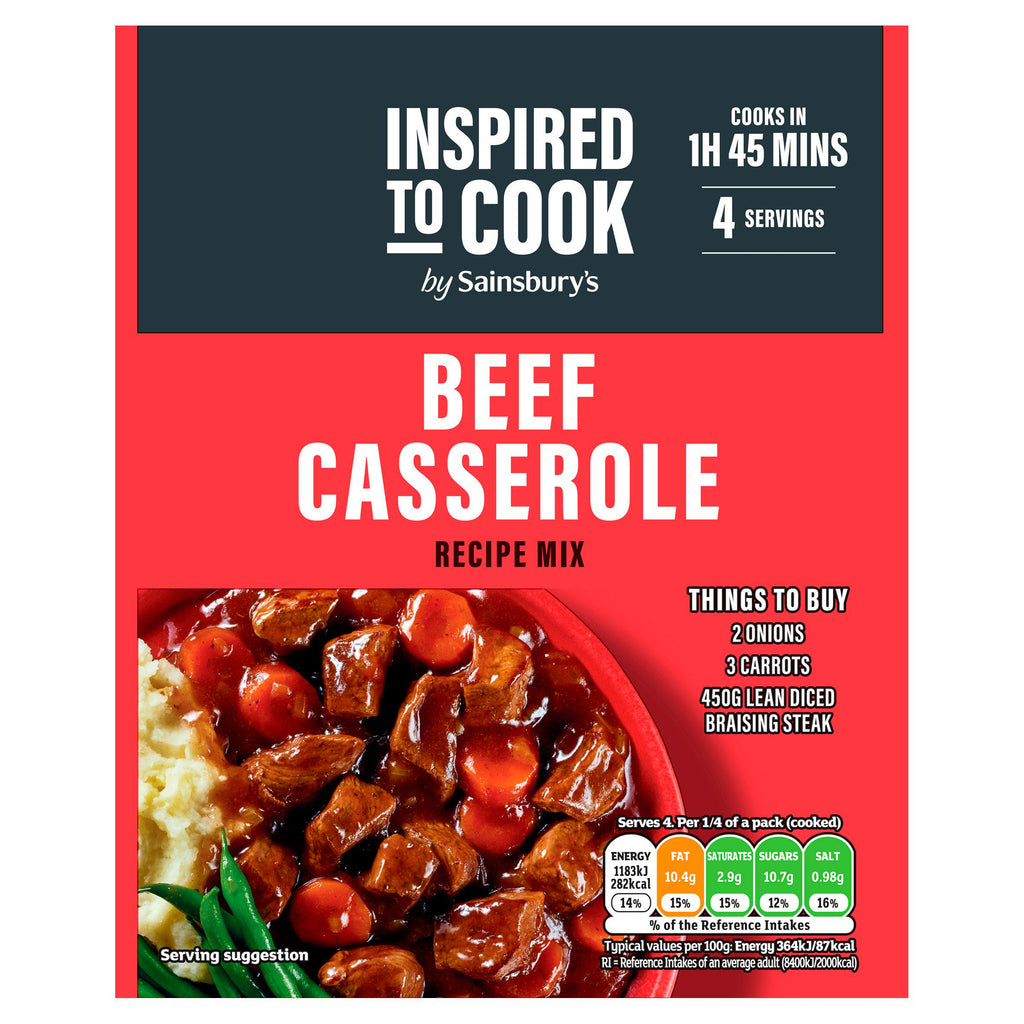 Sainsbury's Beef Casserole Recipe Mix, Inspired to Cook 40g