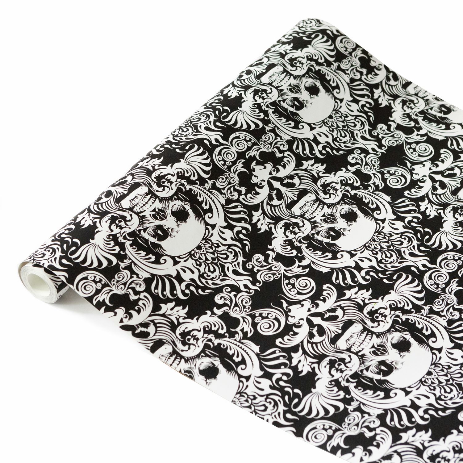 NU Fieri Black self-adhesive wallpaper roll, UK version