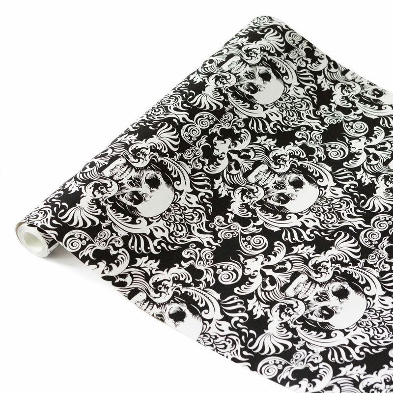 NU Fieri Black self-adhesive wallpaper roll, UK version