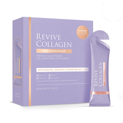 Holland & Barrett Revive Collagen Peri Menopause Hydrolysed Marine Collagen Supplement 5,000mg 14-Day Supply- Buy online at McGrocer