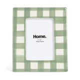Argos Home green gingham picture frame 4x6 - British product