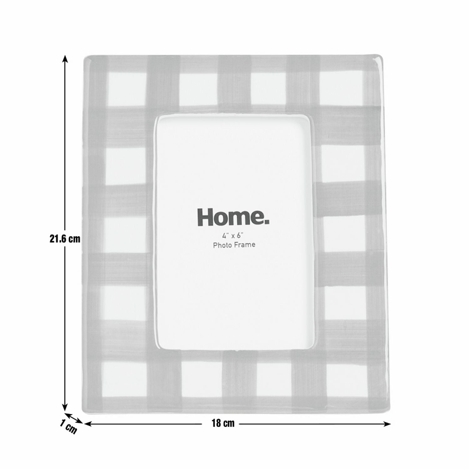 Argos Home green gingham picture frame 4x6 - British product