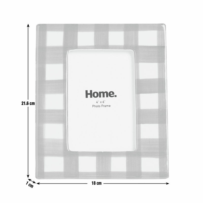 Argos Home green gingham picture frame 4x6 - British product