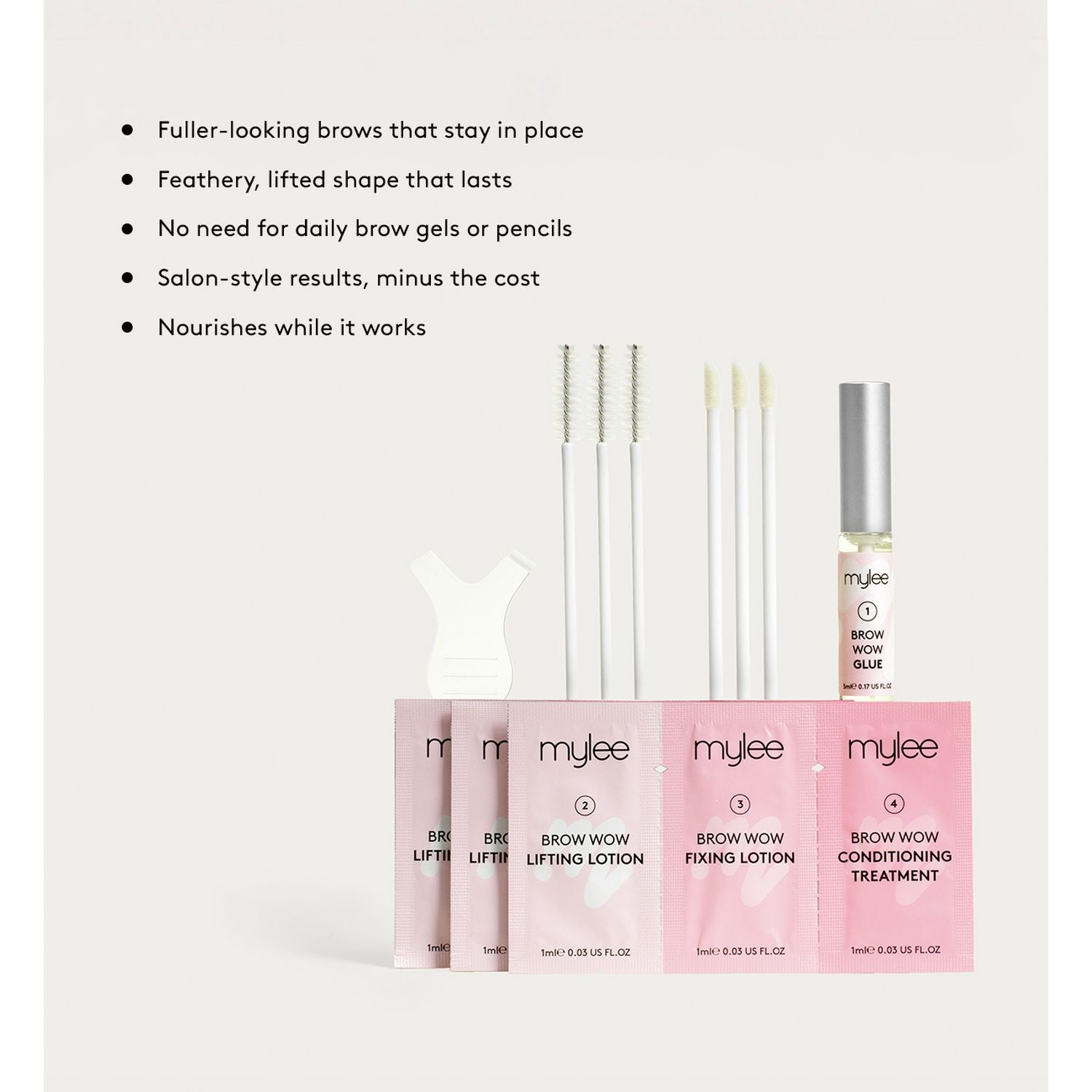 Mylee Brow Wow Lamination Kit, imported from the UK