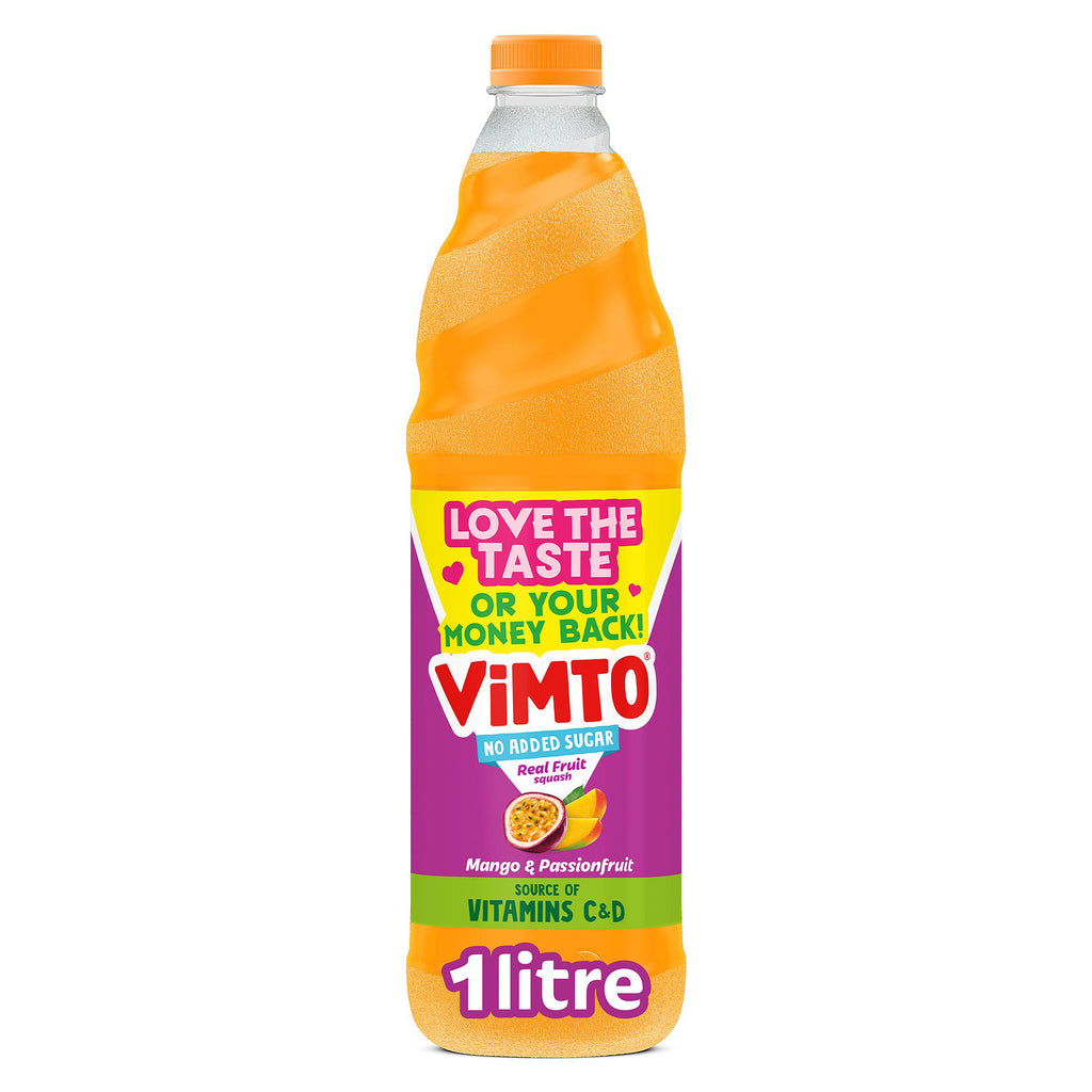 Vimto Real Fruit Mango & Passionfruit Squash 1L