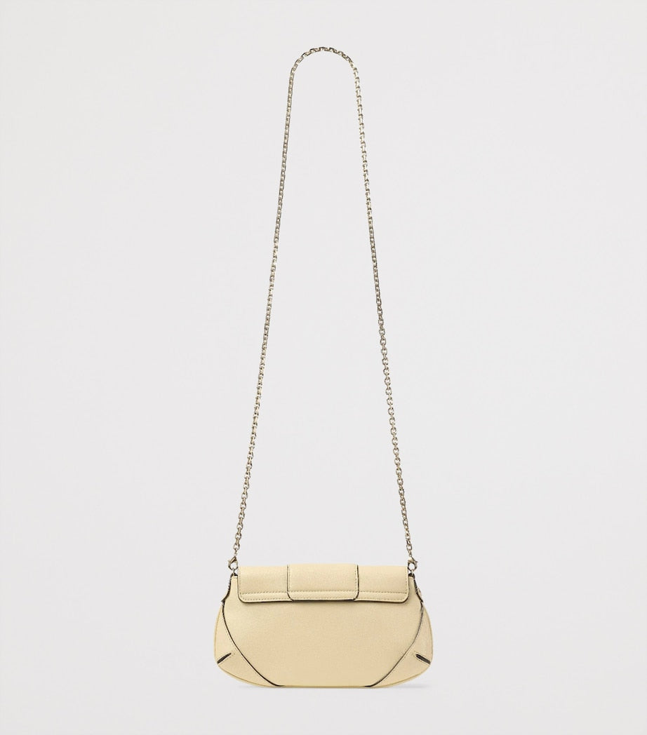 Jimmy Choo Bar Mini Chain Wallet in smooth biker leather, UK version