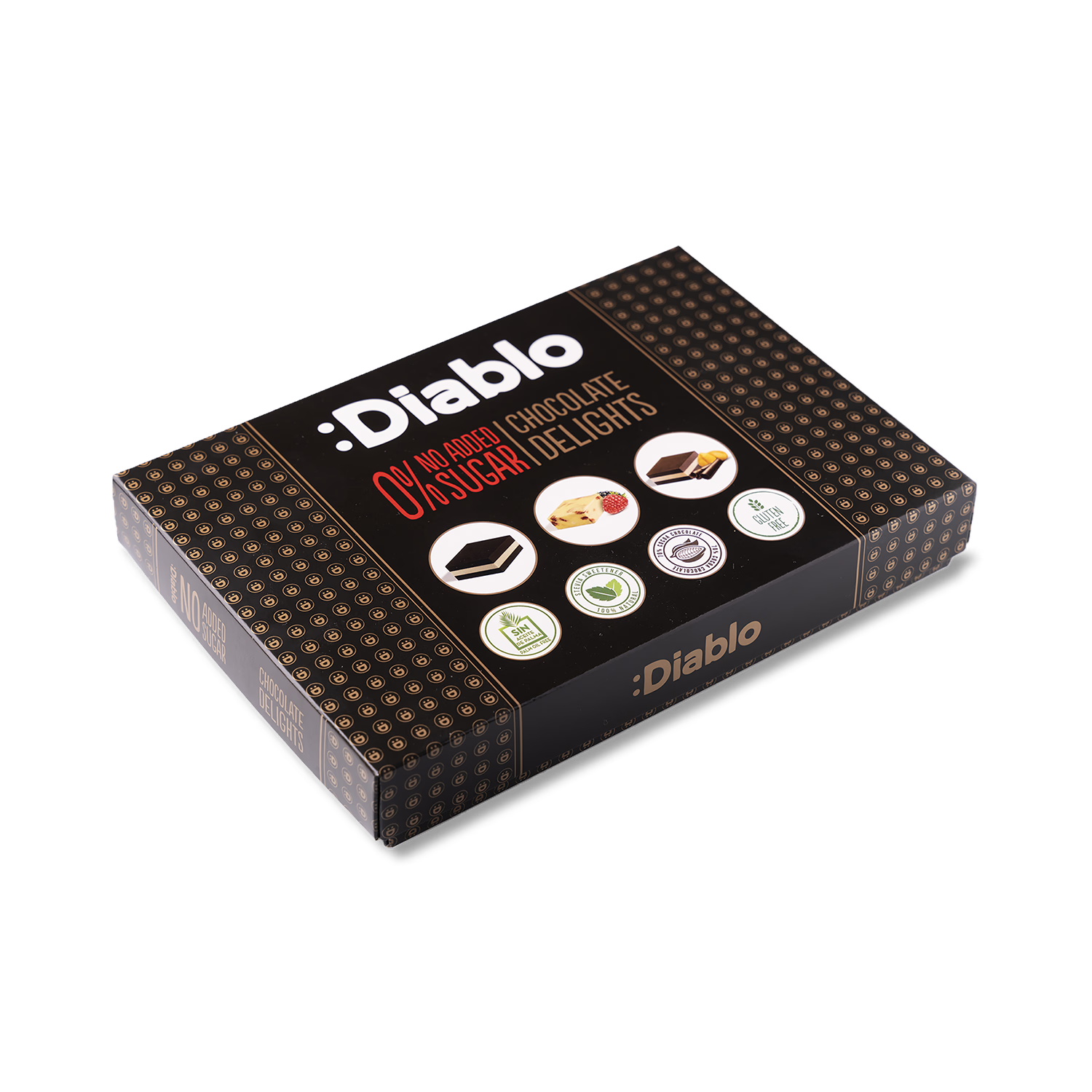 Diablo assorted chocolate delights no added sugar 115g (British brand)