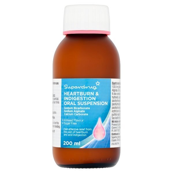 Superdrug Indigestion & Heartburn Relief Aniseed 200ml GOODS Superdrug   