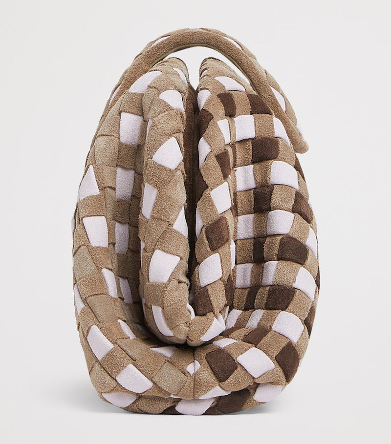 Bottega Veneta small suede Lauren 1980 clutch bag - British product