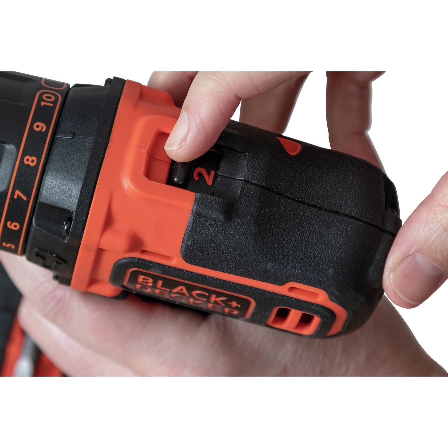 Black+Decker 18V cordless hammer drill with battery, UK version