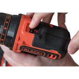 Black+Decker 18V cordless hammer drill with battery, UK version