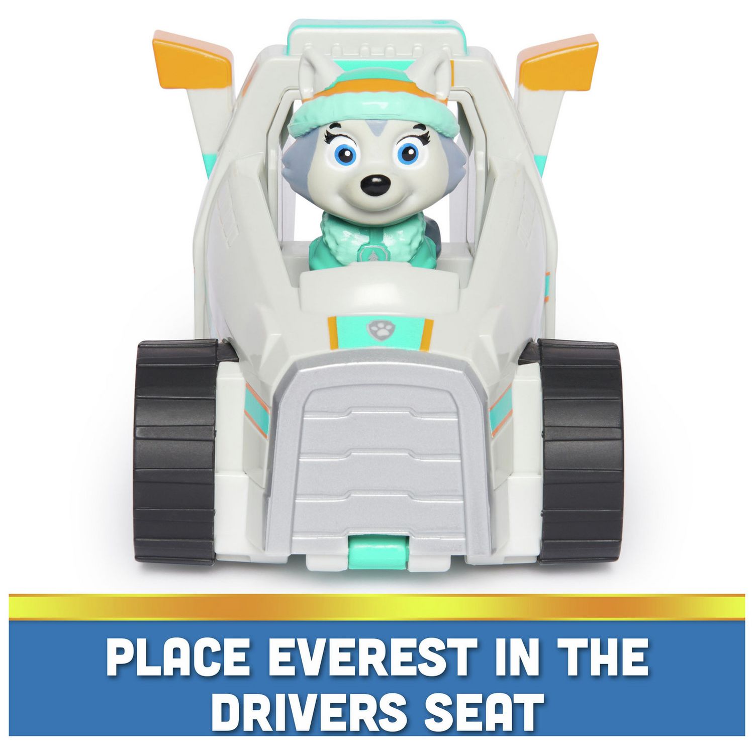 PAW Patrol Everest Snowmobile toy with moving claws, imported from the UK