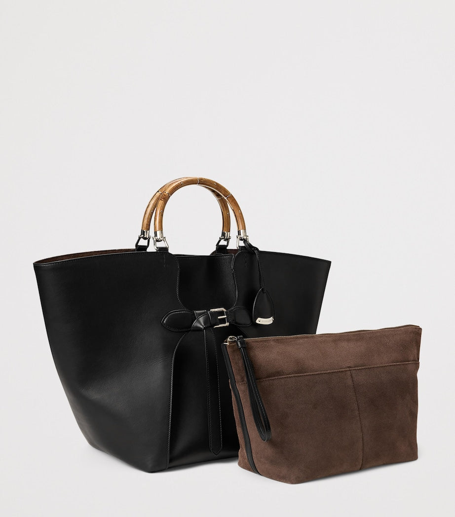 Ralph Lauren large leather tote bag calfskin, UK version