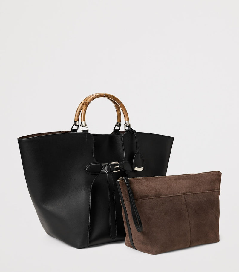 Ralph Lauren large leather tote bag calfskin, UK version