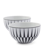 Prada Stripes cereal bowls set of 2 12cm, imported from the UK