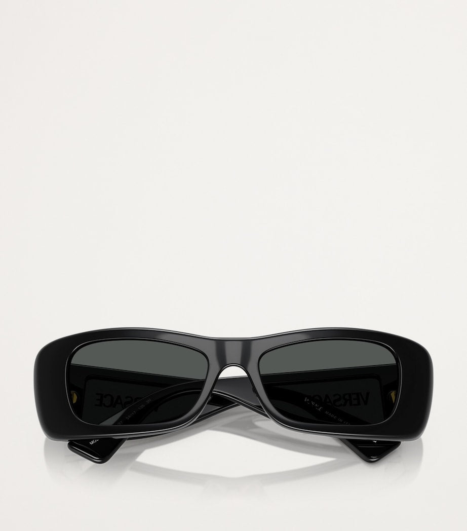 Versace acetate rectangular sunglasses with UV protection - British product