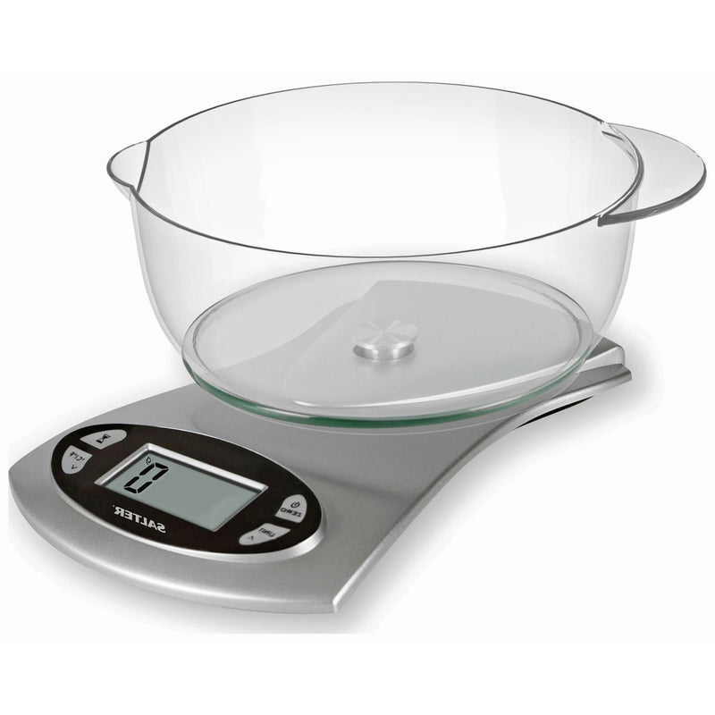 Salter electronic bowl scale silver 1.8L (British brand)