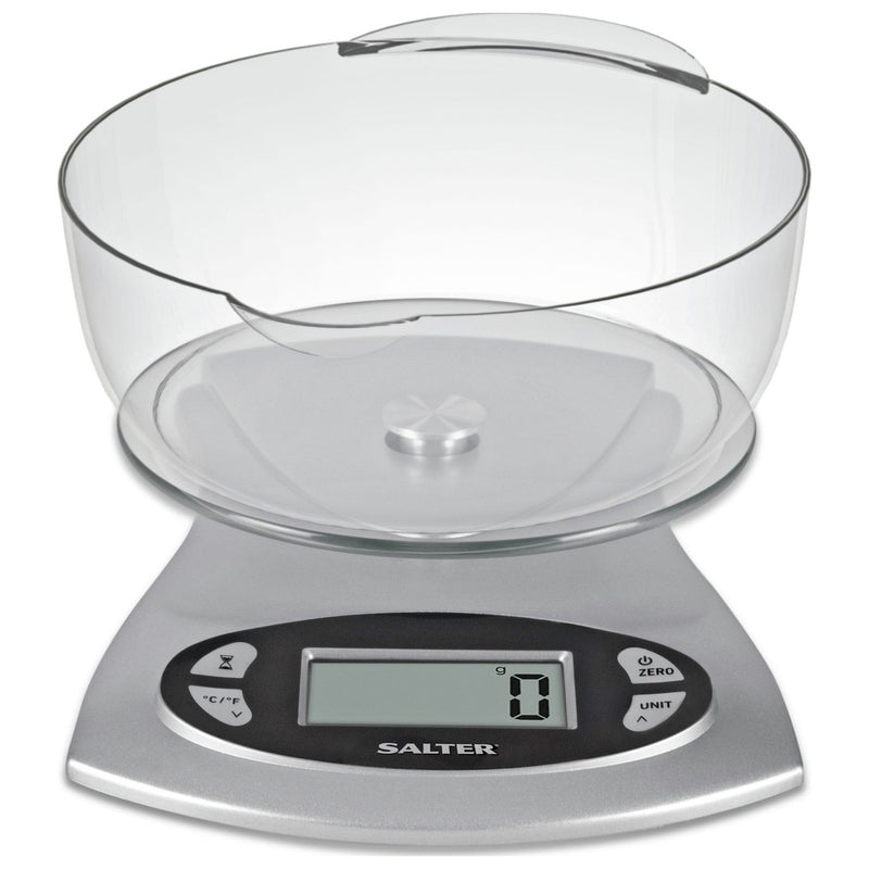Salter electronic bowl scale silver 1.8L (British brand)