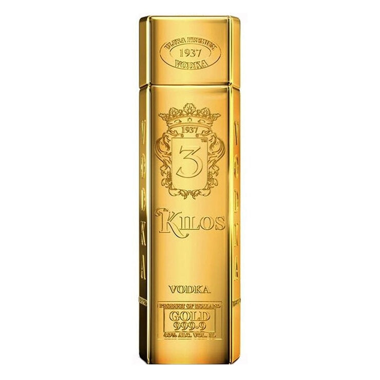 3 Kilos Gold Bar Vodka 1L