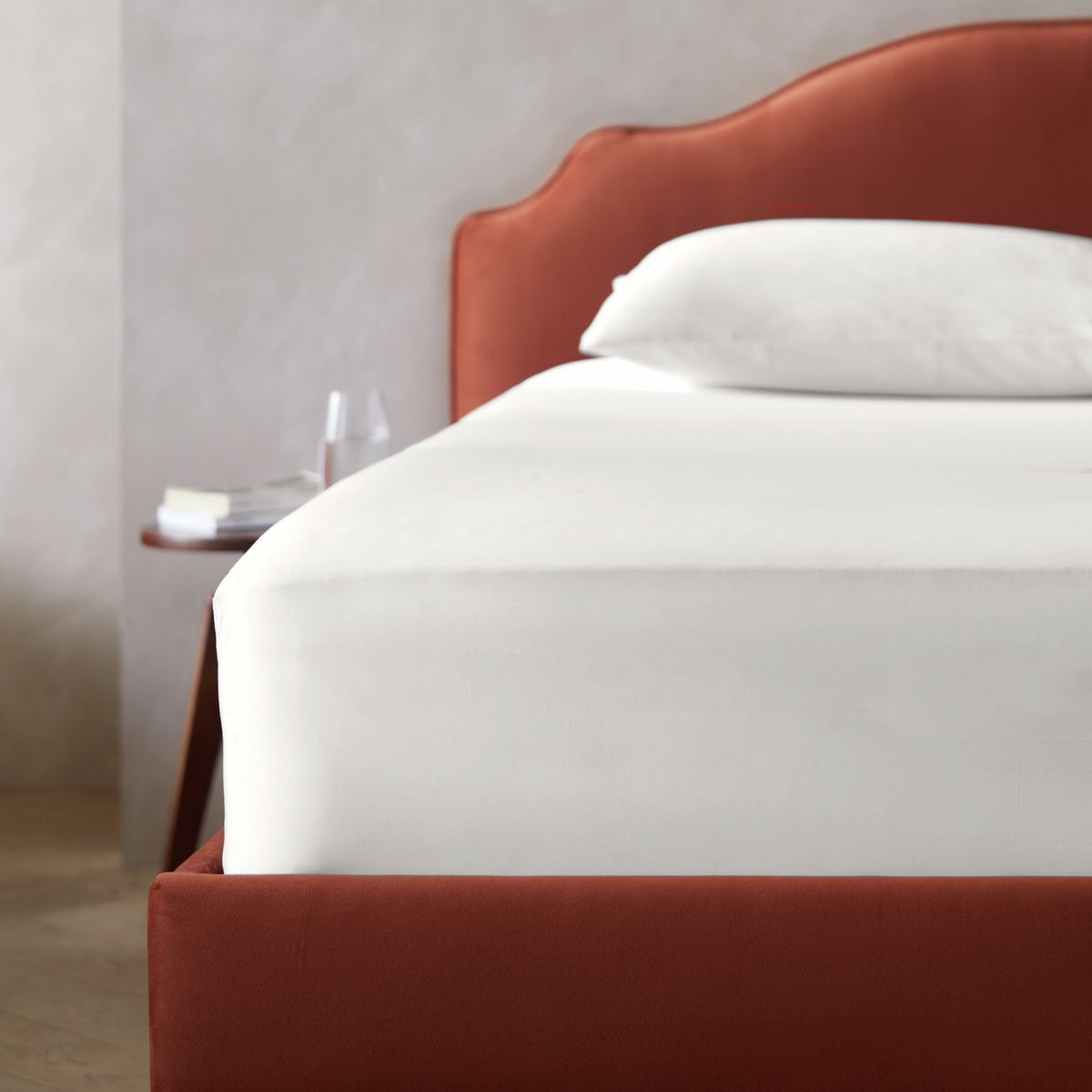 Habitat Egyptian Cotton 400TC Cream Fitted Sheet - Superking
