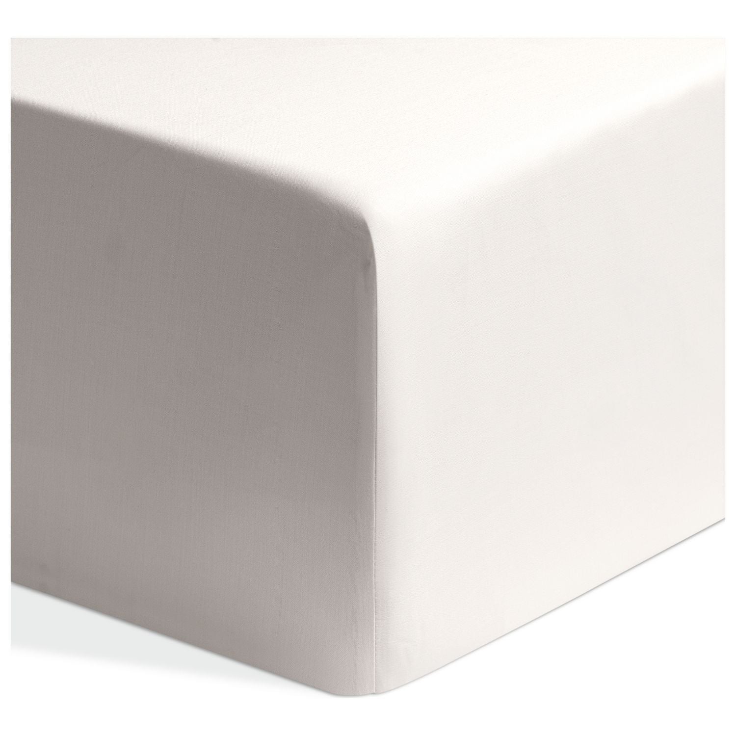 Habitat Egyptian Cotton 400TC Cream Fitted Sheet - Superking