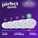 Slumberdown Extra Warm 15 Tog Single Duvet - British product