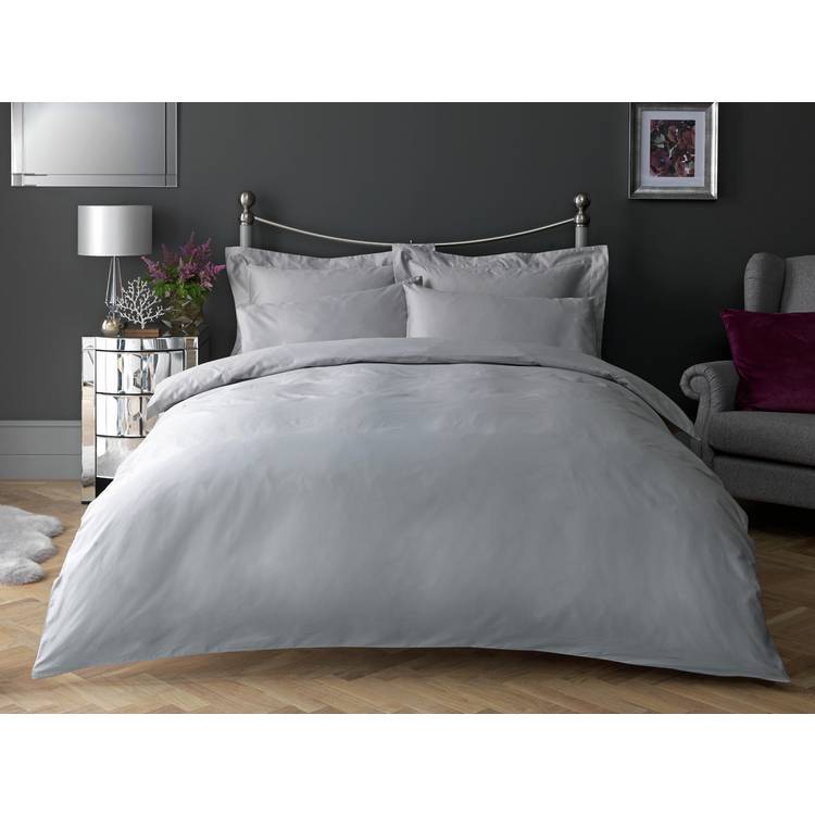 Habitat Egyptian cotton 400TC grey bedding set single, imported from the UK