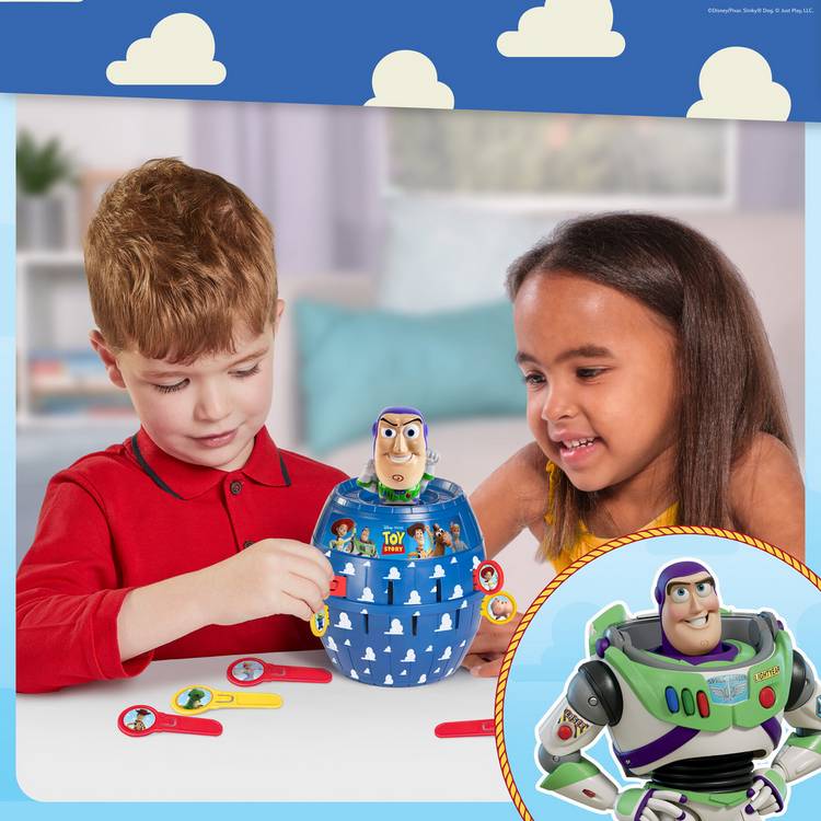 Disney TOMY Pop Up Buzz Lightyear kids action game (British brand)