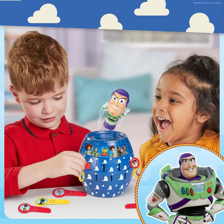 Disney TOMY Pop Up Buzz Lightyear kids action game (British brand)