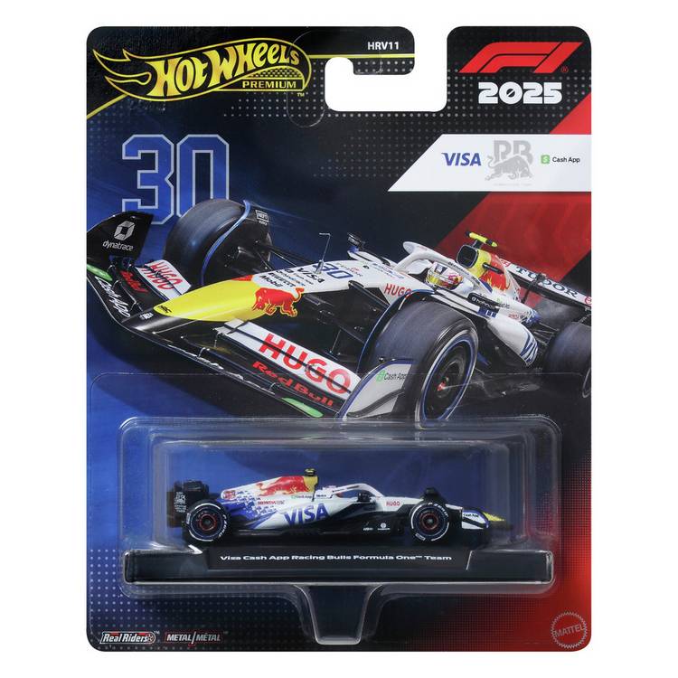 Hot Wheels Liam Lawson styled F1 car 1:64 scale, imported from the UK