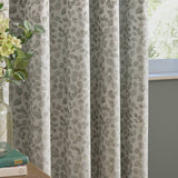 Wylder Grace Leaf curtains grey 117x137cm, imported from the UK