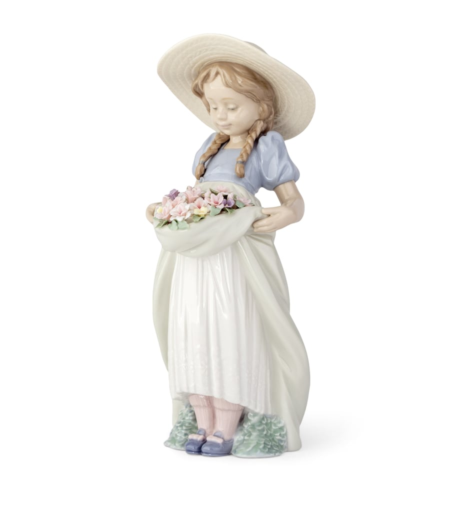Lladró Bountiful Blossoms porcelain figurine, imported from the UK