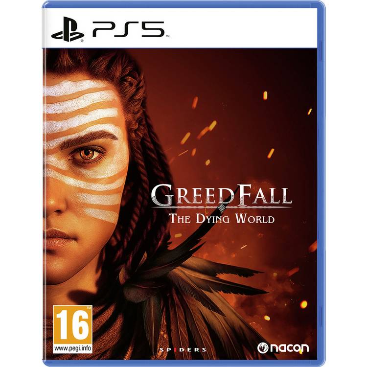 GreedFall The Dying World PS5 game cover art, imported from the UK