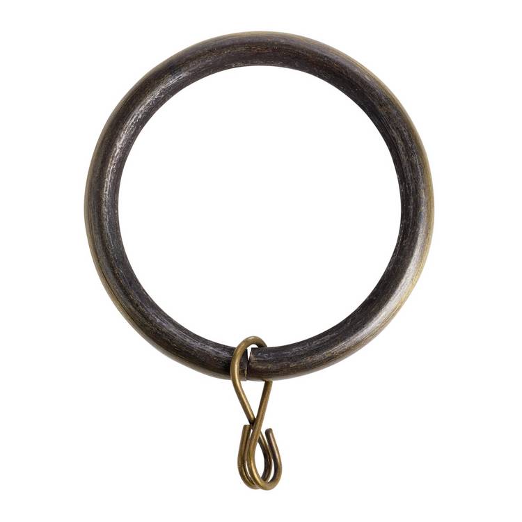 Argos Home antique brass curtain rings 20 pack - British product