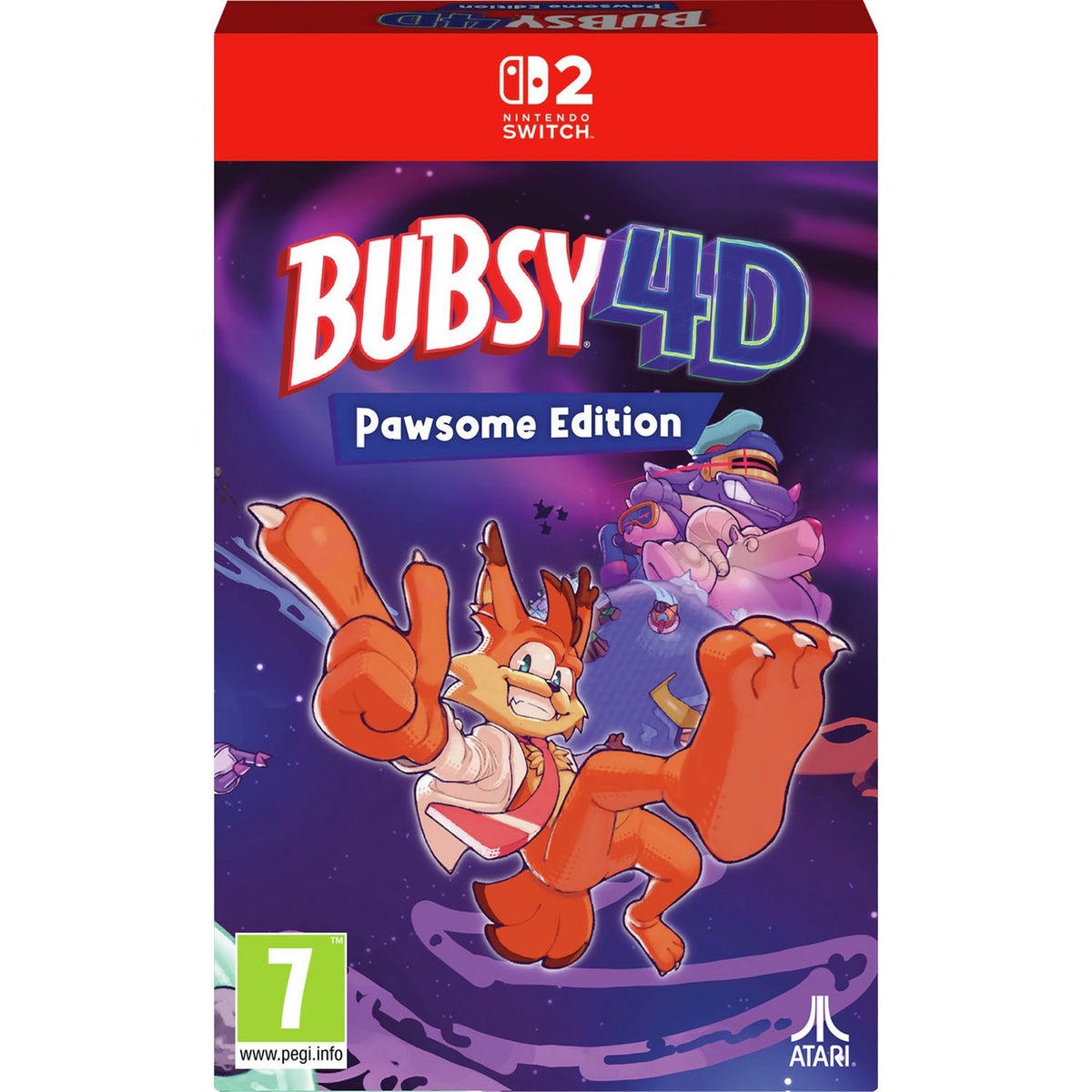Bubsy 4D Pawsome Edition video game for Nintendo Switch 2, UK version
