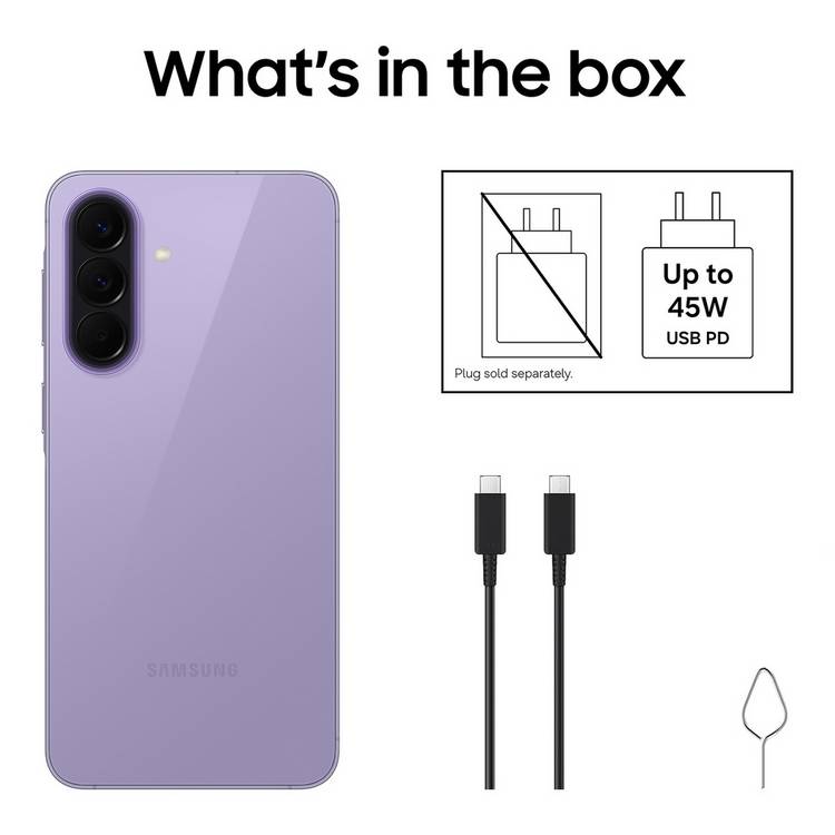 Samsung Galaxy A57 5G 256GB AI phone Lilac, imported from the UK