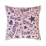 Celebrity Icons pink cushion 35x35cm (British brand)