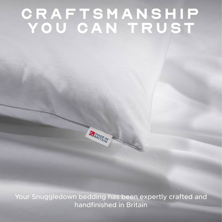 Snuggledown medium pillows 4 pack, imported from the UK