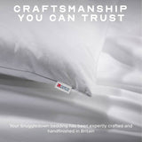 Snuggledown medium pillows 4 pack, imported from the UK