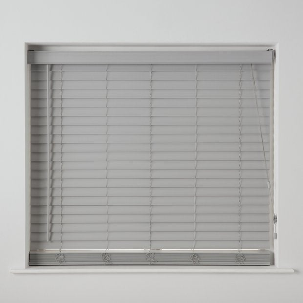 Habitat faux wood venetian blind grey 90cm, UK version