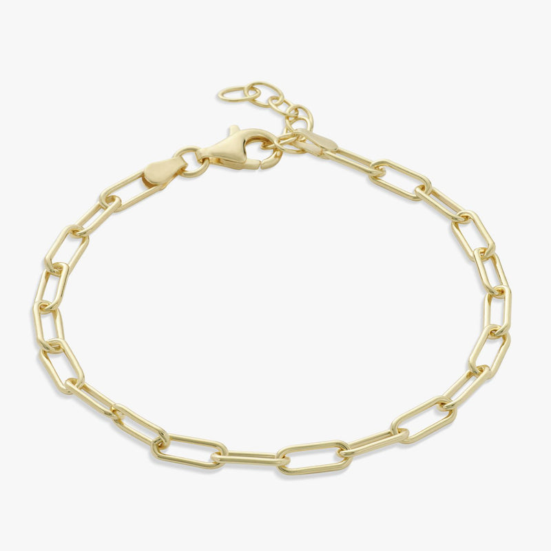 Revere gold plated paperclip link bracelet 20cm - British product