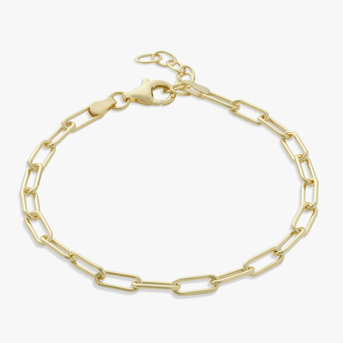 Revere gold plated paperclip link bracelet 20cm - British product