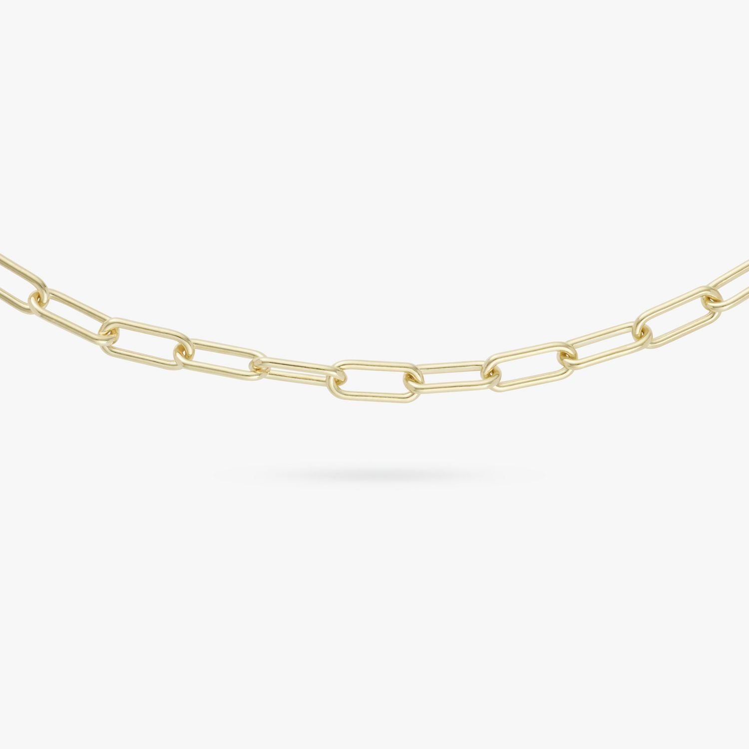 Revere gold plated paperclip link bracelet 20cm - British product
