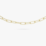 Revere gold plated paperclip link bracelet 20cm - British product