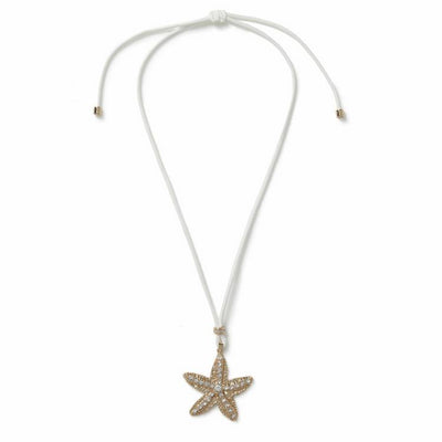 Argos Revere Freedom White Cord Starfish Pendant Necklace 45cm- Buy online at McGrocer