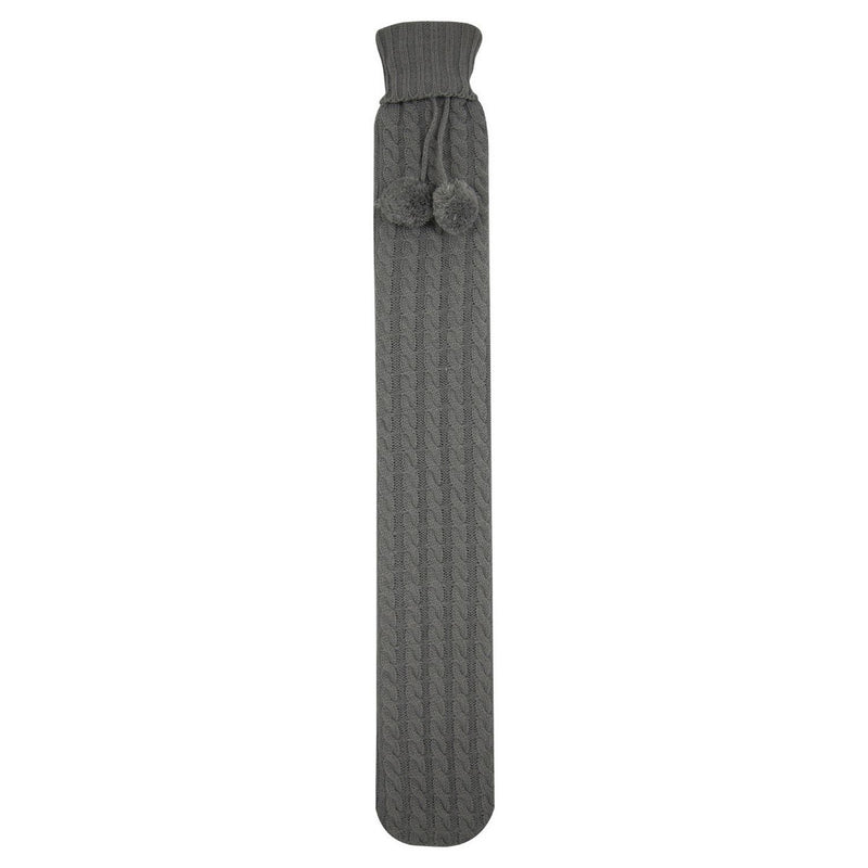 Cassandra long cable knit hot water bottle, imported from the UK