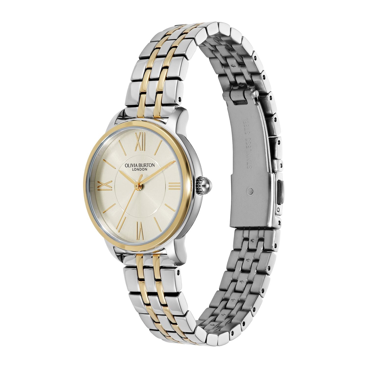 Olivia Burton two-tone bracelet watch 30mm, UK version