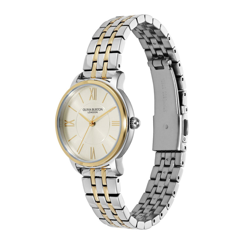 Olivia Burton two-tone bracelet watch 30mm, UK version
